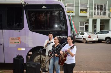 Foto - Ônibus Lilás – Combate à violência contra a Mulher