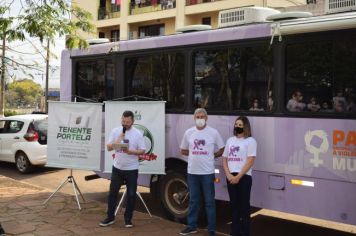 Foto - Ônibus Lilás – Combate à violência contra a Mulher