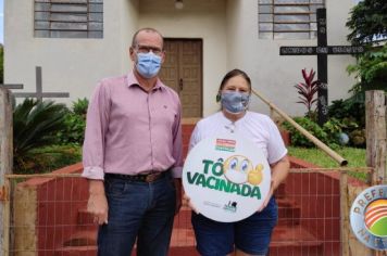 Foto - Prefeito na Estrada: Sala acompanha vacinações covid-19