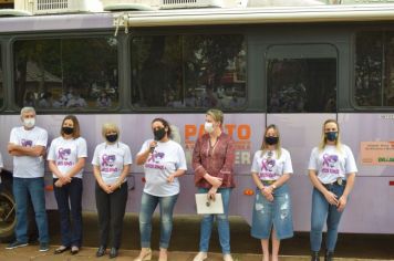 Foto - Ônibus Lilás – Combate à violência contra a Mulher