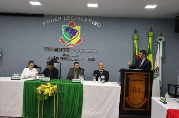 Foto - SESSÃO SOLENE EM HOMENAGEM AO ANIVERSÁRIO DE 67 ANOS DE TENENTE PORTELA 