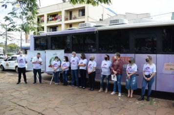 Foto - Ônibus Lilás – Combate à violência contra a Mulher