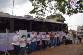 Foto - Ônibus Lilás – Combate à violência contra a Mulher