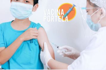 VACINA PORTELA: COMEÇA NA QUINTA-FEIRA A VACINAÇÃO EM CRIANÇAS DE 5 A 11 ANOS