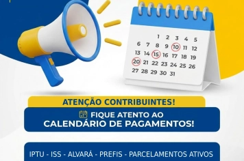 PREFEITURA DE TENENTE PORTELA DIVULGA CALENDÁRIO DE TRIBUTOS 2026 E ANUNCIA NOVO PREFIS