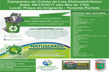 Participe da Campanha de Coleta de Lixo Eletrônico