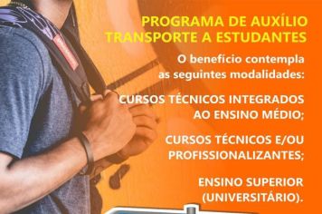 PARTIU ESTUDAR: TENENTE PORTELA ABRE INSCRIÇÕES PARA O AUXÍLIO TRANSPORTE A ESTUDANTES 