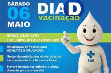 VACINAÇÃO TERÁ “DIA D” NESTE SÁBADO