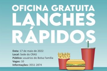 OFICINA DE LANCHES RÁPIDOS: