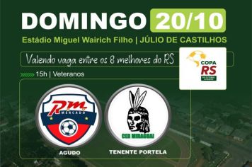 VETERANOS DO CER MIRAGUAI ENTRAM EM CAMPO PELA COPA RS