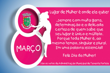 FELIZ DIA DA MULHER