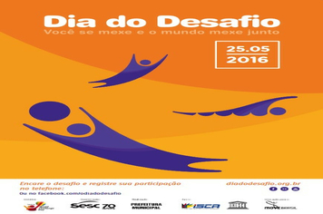 Dia do Desafio 2016 será na próxima quarta-feira, dia 25 de maio