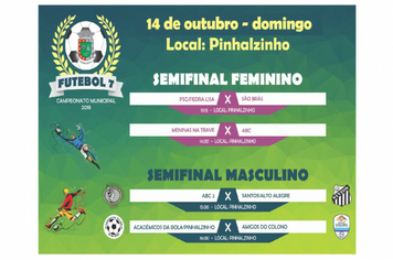 Semifinais do Municipal de Futebol Sete