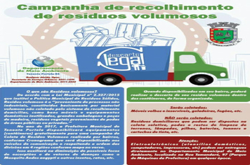 Participe da campanha de recolhimento de resíduo volumoso