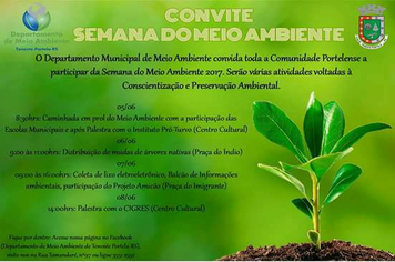 CONVITE: Semana do Meio Ambiente