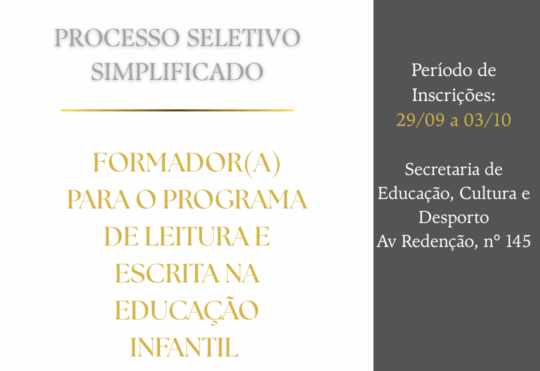 PREFEITURA DE TENENTE PORTELA ABRE PROCESSO SELETIVO SIMPLIFICADO Nº 006/2025 NA ÁREA DA EDUCAÇÃO
