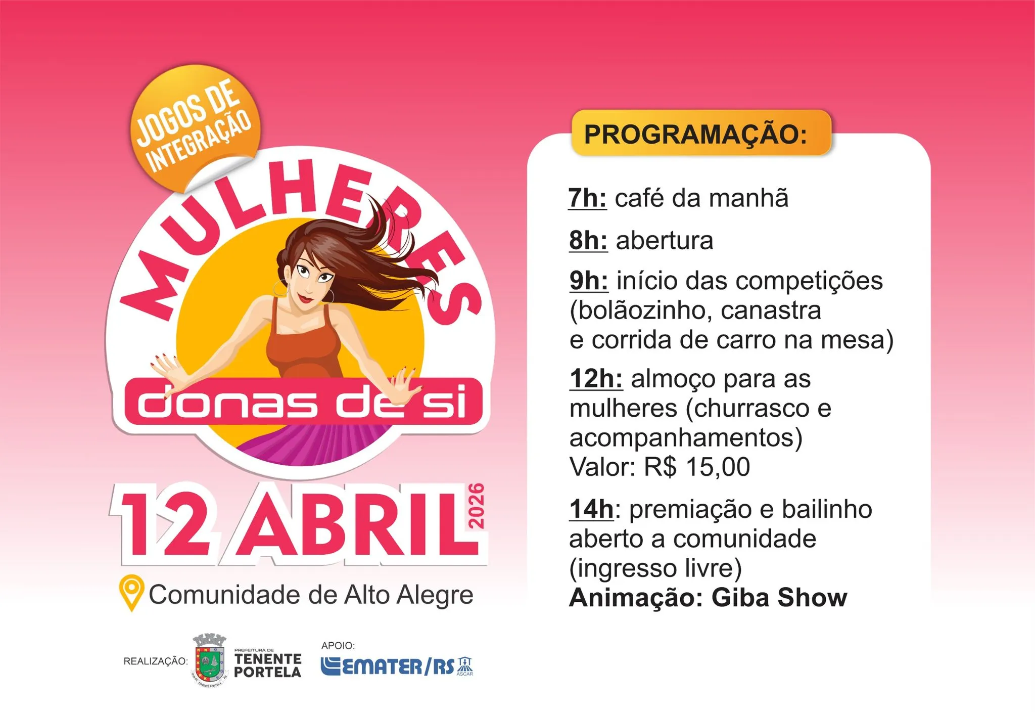 MULHERES DONAS DE SI PROMOVE INTEGRAÇÃO E ATIVIDADES NA COMUNIDADE DE ALTO ALEGRE