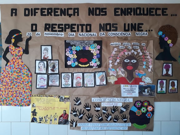 ESCOLA ARCELINO SOARES BUENO DESENVOLVE ATIVIDADES EM HOMENAGEM AO DIA DA CONSCIÊNCIA NEGRA