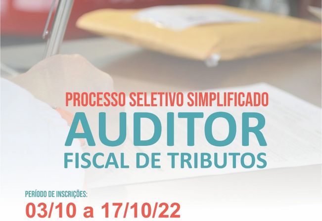 TENENTE PORTELA ABRE PROCESSO SELETIVO SIMPLIFICADO PARA CONTRATAÇÃO TEMPORÁRIA DE AUDITOR FISCAL DE TRIBUTOS