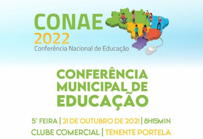 CONFERÊNCIA MUNICIPAL DE EDUCAÇÃO DE TENENTE PORTELA SERÁ NO PRÓXIMO DIA 21