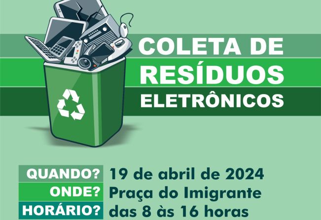 LIXO ELETRÔNICO: COLETA ACONTECE NO DIA DE HOJE