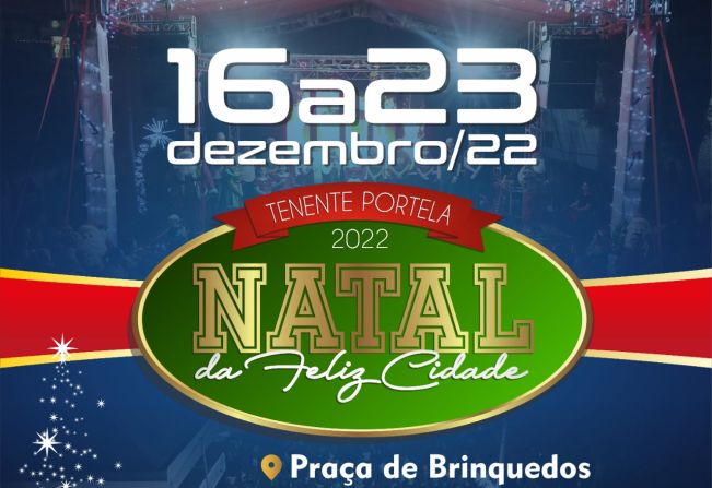 TENENTE PORTELA: NATAL DA FELIZ CIDADE TERÁ SHOW COM DÉLCIO TAVARES