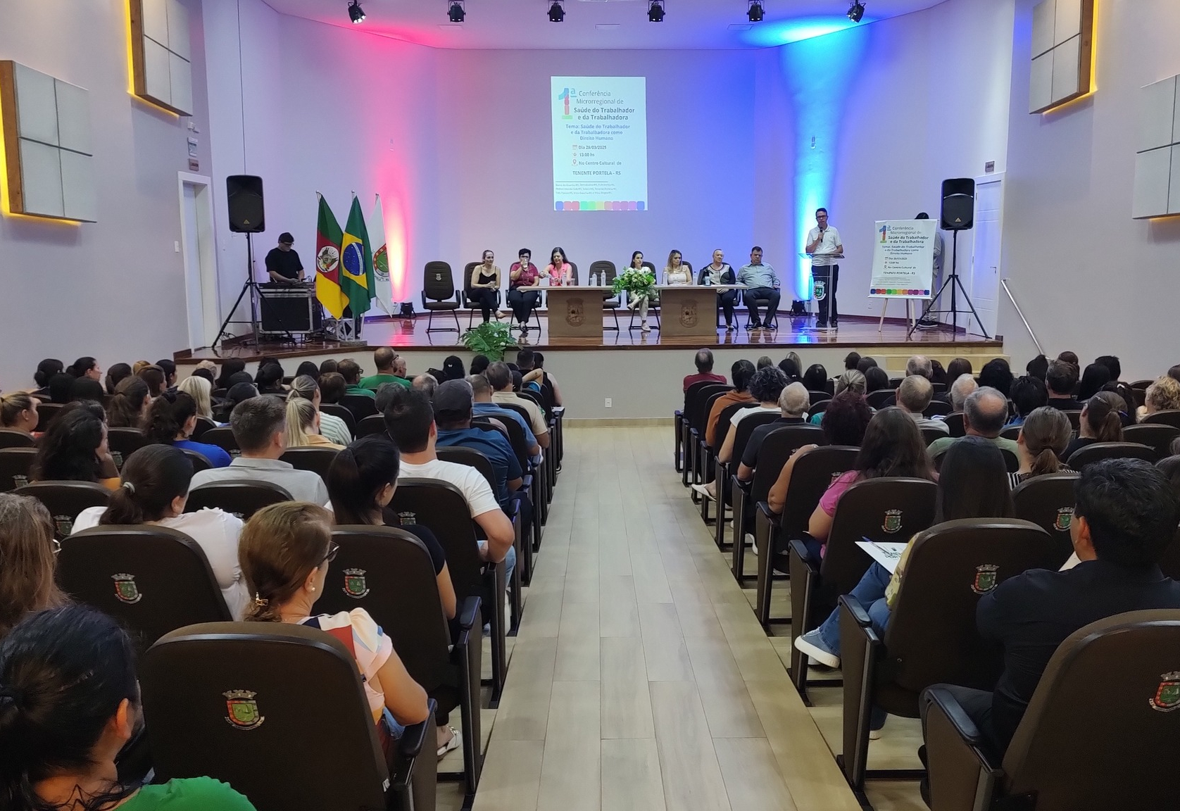 TENENTE PORTELA SEDIA A 1ª CONFERÊNCIA MICRORREGIONAL DE SAÚDE DO TRABALHADOR E DA TRABALHADORA