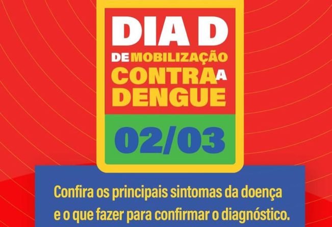 TENENTE PORTELA PARTICIPA DO DIA D DE MOBILIZAÇÃO CONTRA  A DENGUE