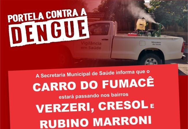 TENENTE PORTELA: CONFIRA O CRONOGRAMA DO “FUMACÊ” 