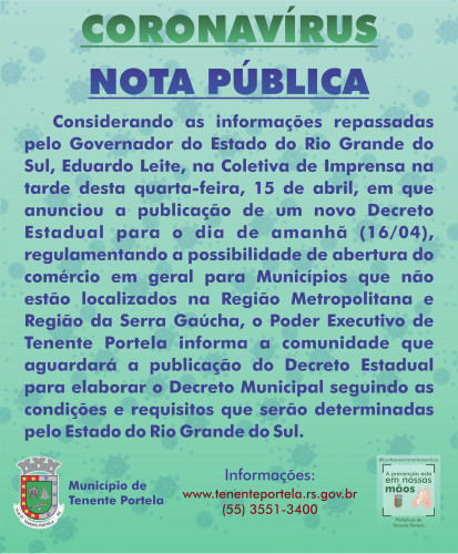 NOTA PÚBLICA