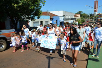 Foto - Caminhada do Dia Mundial da Água - Alunos da Escola Ayrton Senna