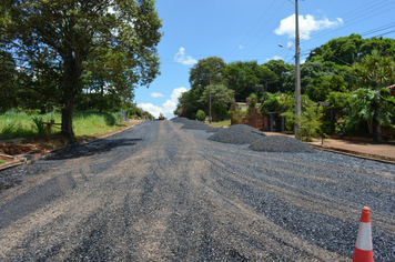Foto - Obras de asfaltamento - Rua Tapuias e Rua Gaurama