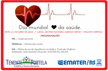 Secretaria de Saúde e Emater Promove Evento em alusão ao Dia mundial da Saúde