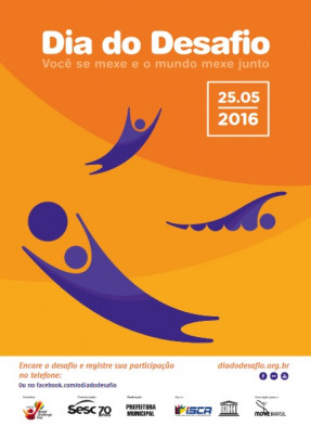Dia do Desafio 2016 será na próxima quarta-feira, dia 25 de maio