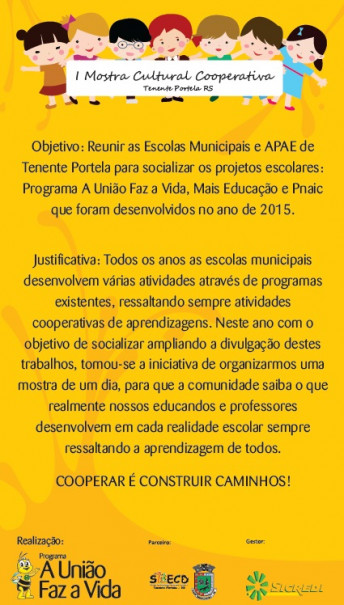 Tenente Portela realizará primeira Mostra Cultural Cooperativa