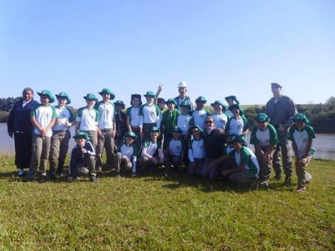 Alunos conhecem hidrelétrica através do Programa Patrulheiro Mirim