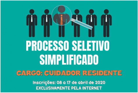 Inscrições abertas: cargo de Cuidador Residente 