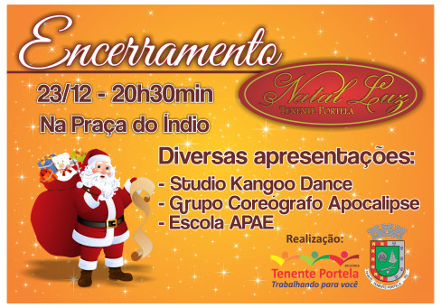 Encerramento da programação do Natal Luz 2015