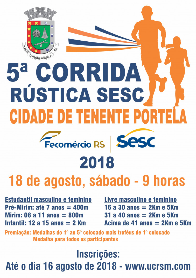 Vem aí a 5ª Corrida Rústica Sesc Tenente Portela