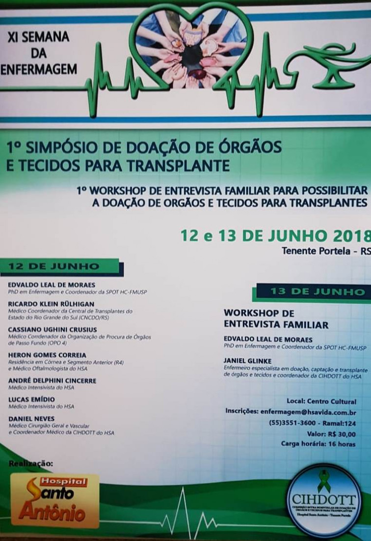 Prefeito recebe Convite para o 1º Simpósio de Doação de Órgãos e Tecidos para Transplantes  