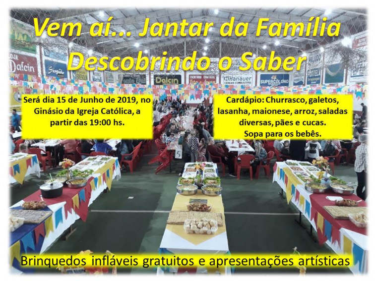 EMEI Descobrindo o Saber realizará Jantar da Família