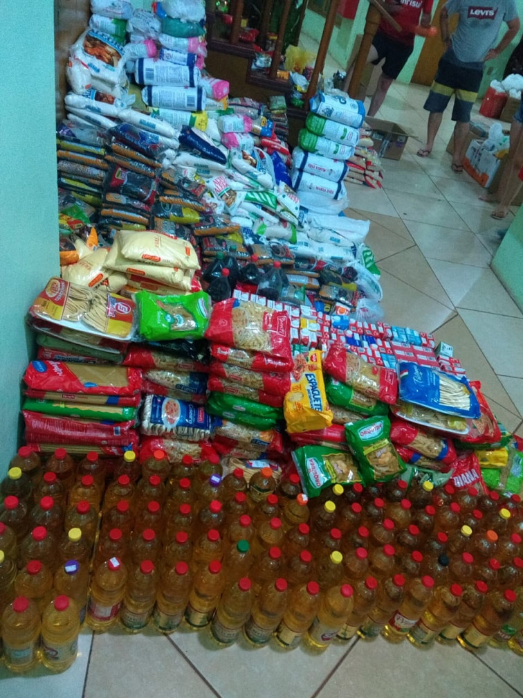 Cavalgada do Natal do Bem ultrapassa uma tonelada e meia de alimentos em Tenente Portela