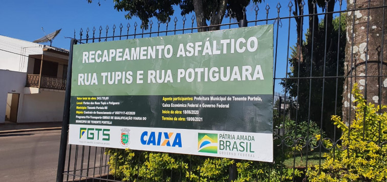 Iniciadas as obras de asfaltamento e recapeamento do Programa Pró-Transporte