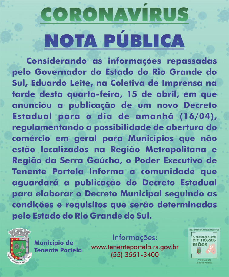 NOTA PÚBLICA