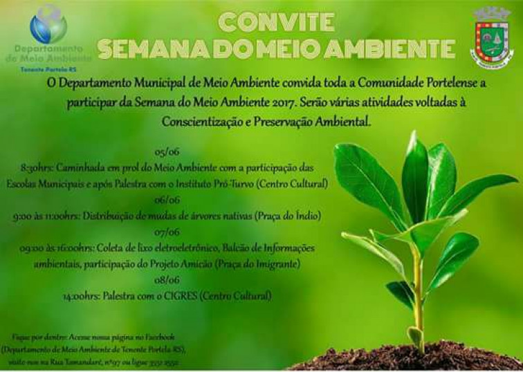 CONVITE: Semana do Meio Ambiente