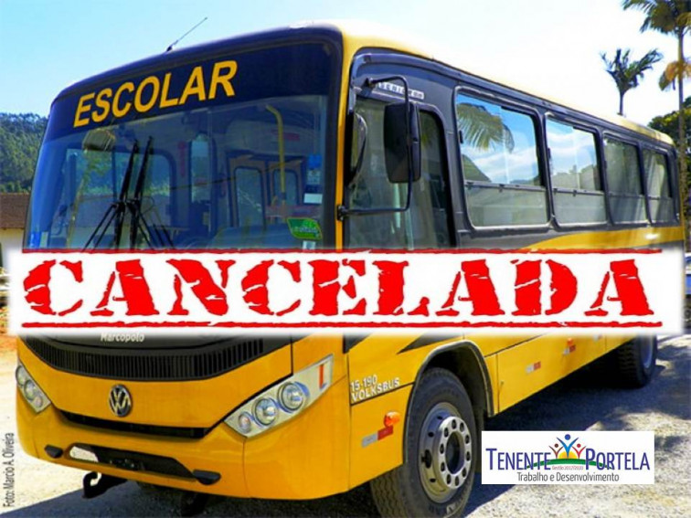 Cancelada as Aulas desta Quinta e Sexta - Rede Municipal de Ensino